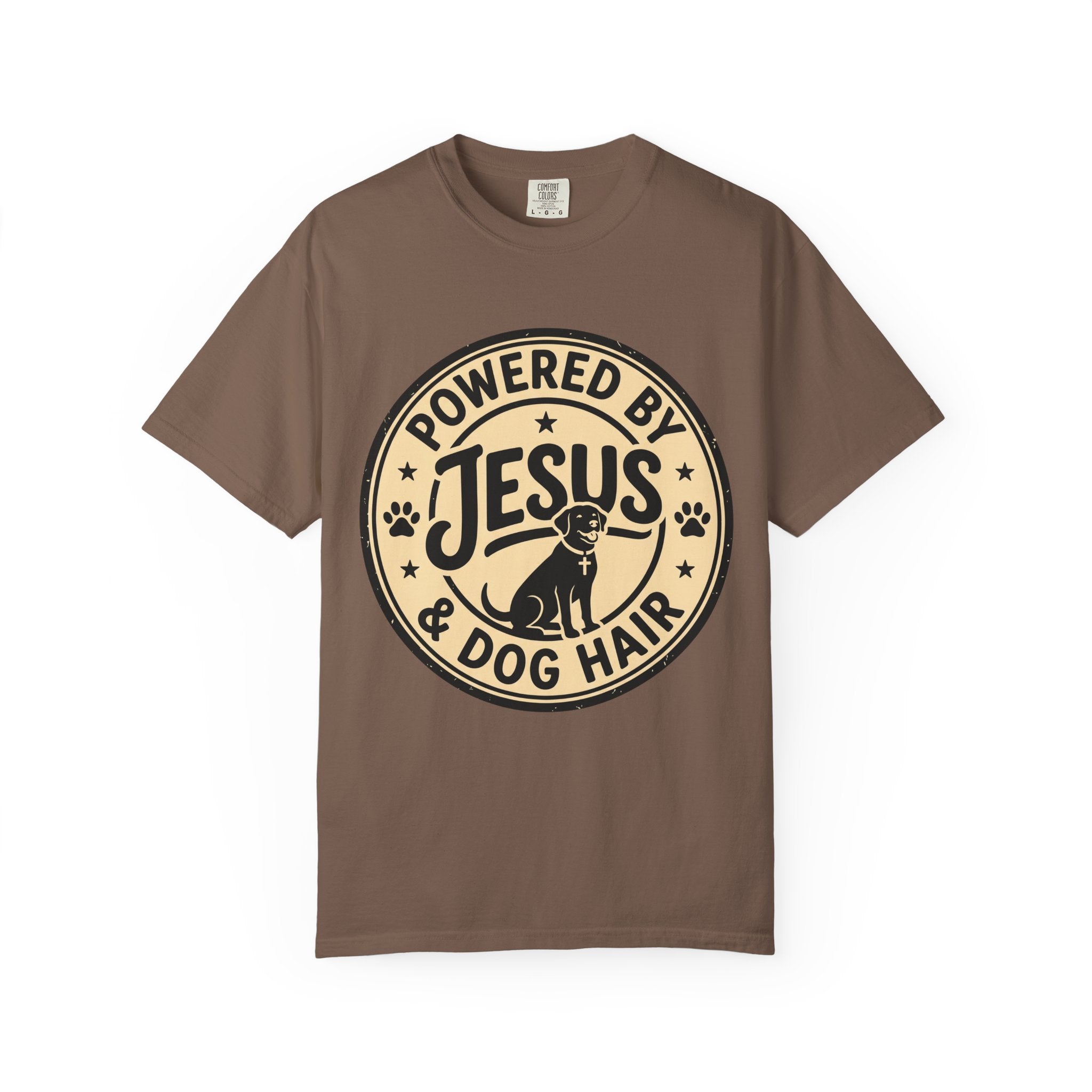Powered By Jesus & Dog Hair T-Shirt
