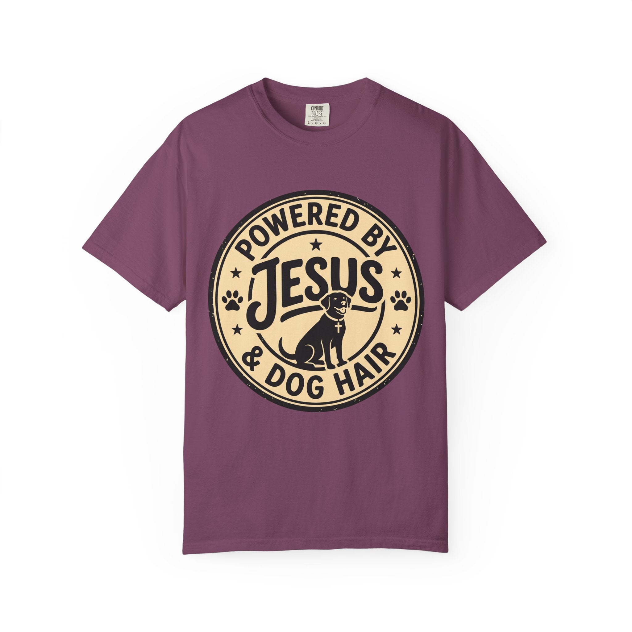 Powered By Jesus & Dog Hair T-Shirt