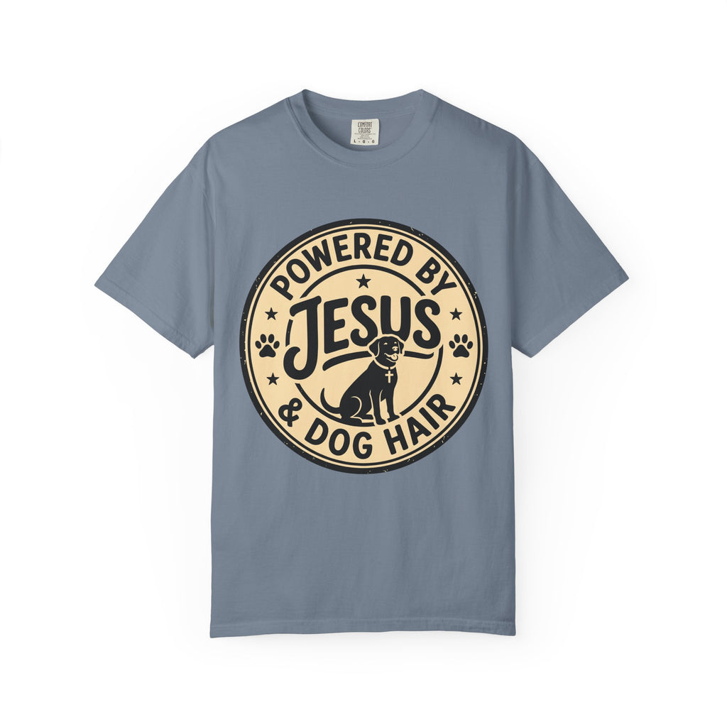 Powered By Jesus & Dog Hair T-Shirt