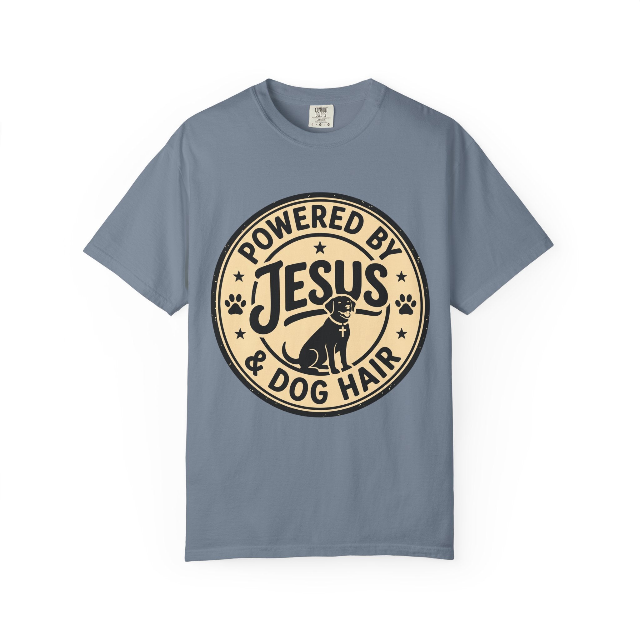 Powered By Jesus & Dog Hair T-Shirt