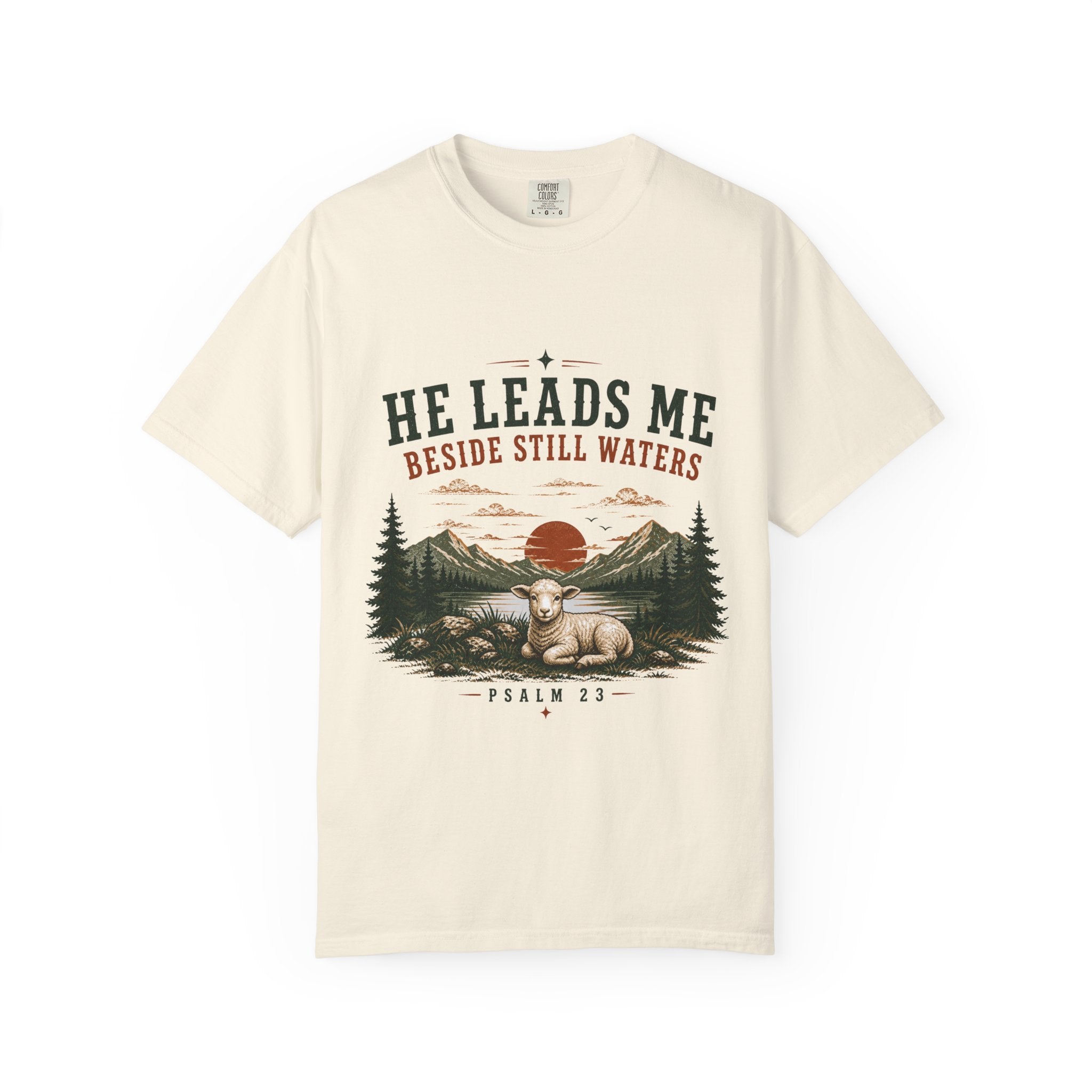 He Leads Me T-Shirt