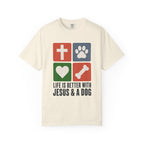 Life Is Better With Jesus & a Dog T-Shirt