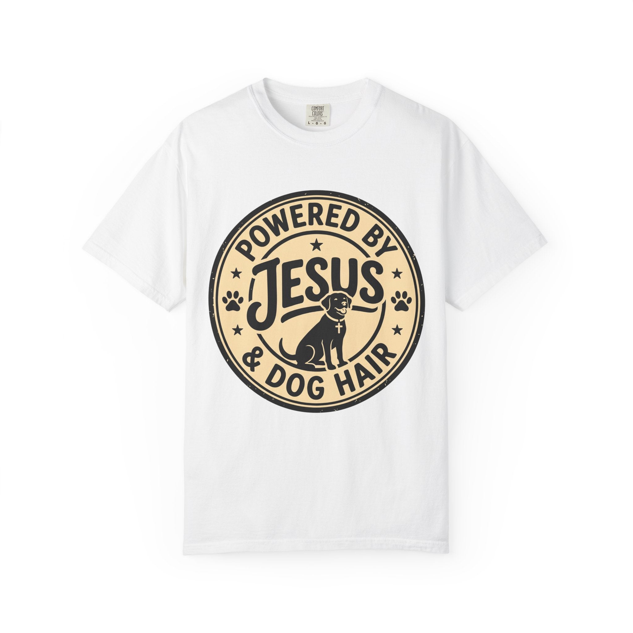 Powered By Jesus & Dog Hair T-Shirt