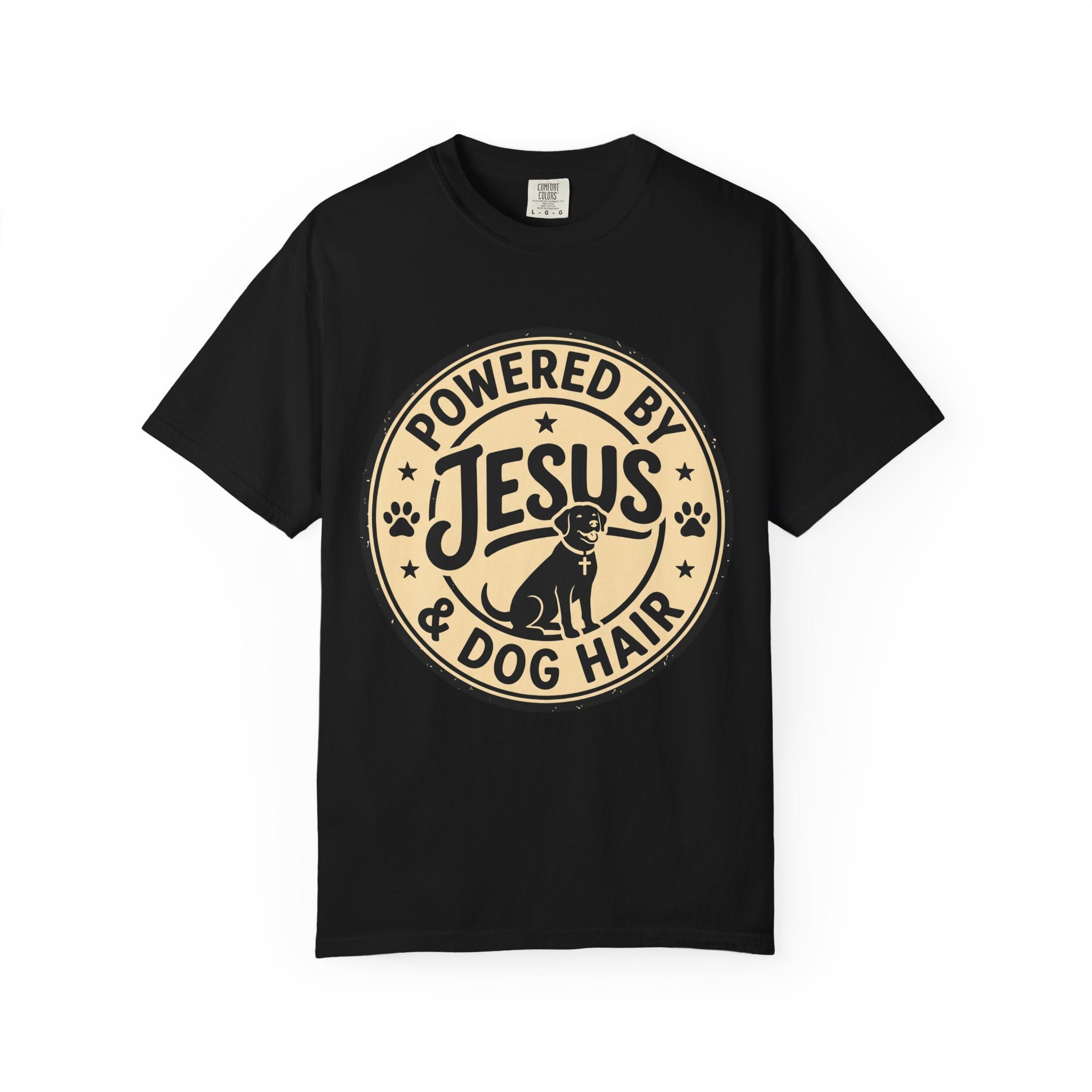 Powered By Jesus & Dog Hair T-Shirt