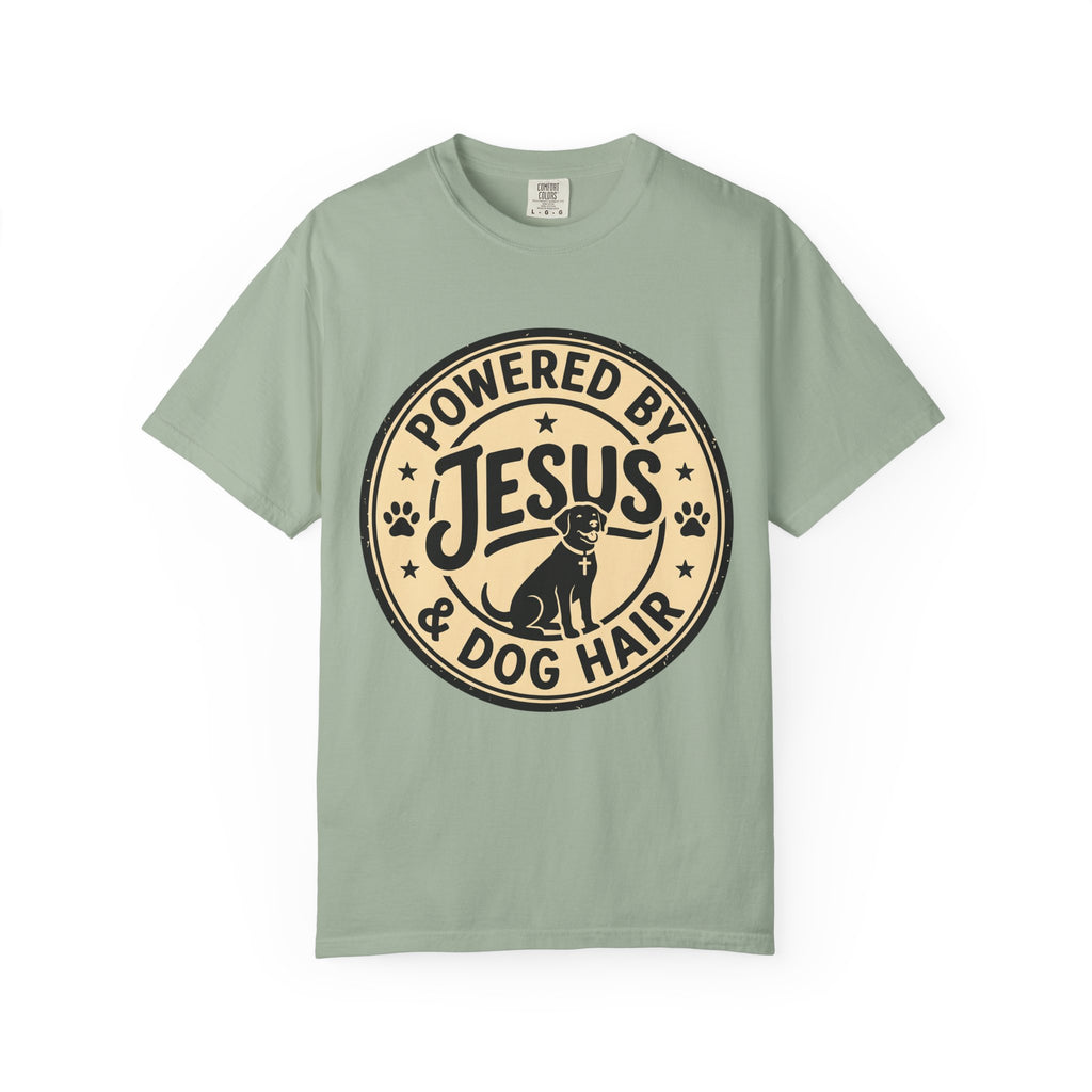 Powered By Jesus & Dog Hair T-Shirt