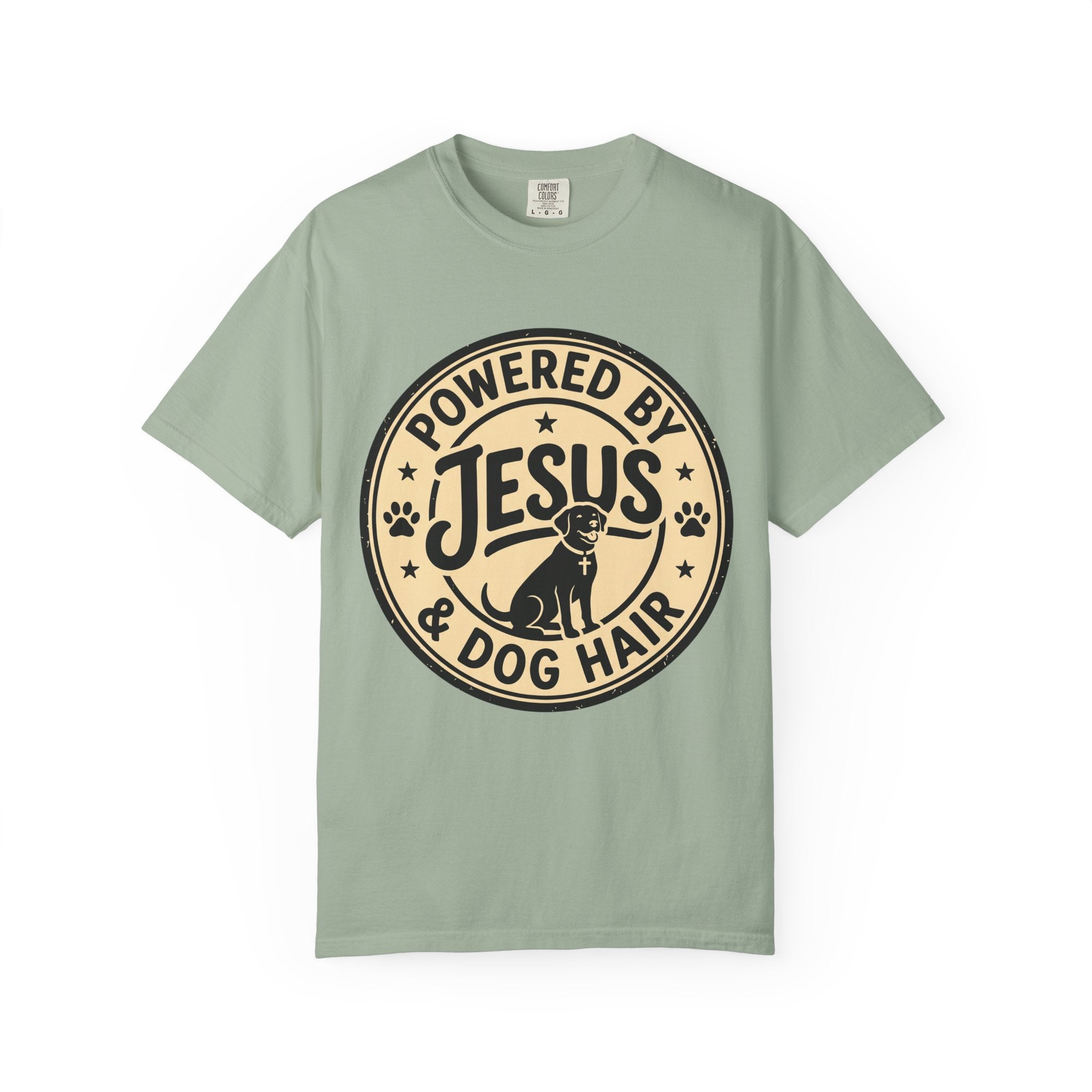 Powered By Jesus & Dog Hair T-Shirt