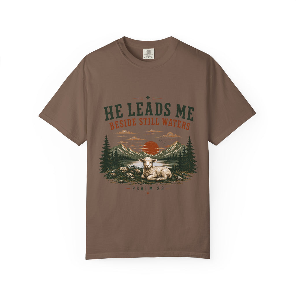 He Leads Me T-Shirt