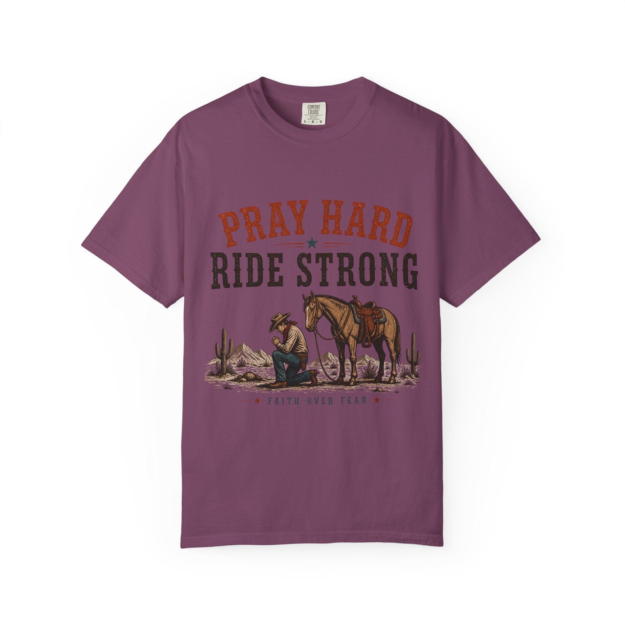 Pray Hard Ride Strong T-Shirt