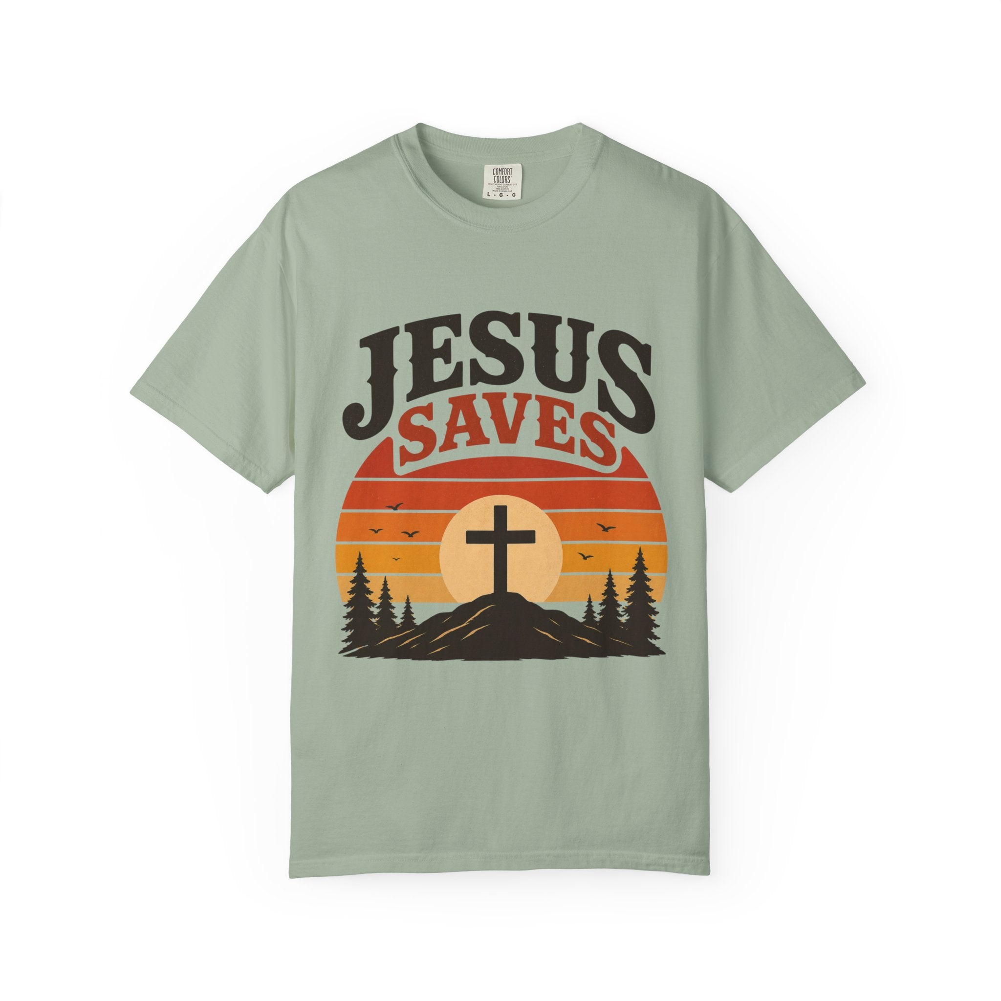 Jesus Saves  Sunset T-Shirt